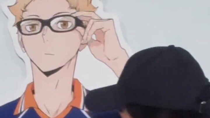 I bought a 1:1 life-size standee of Tsukishima Hotaru's husband. I love it.