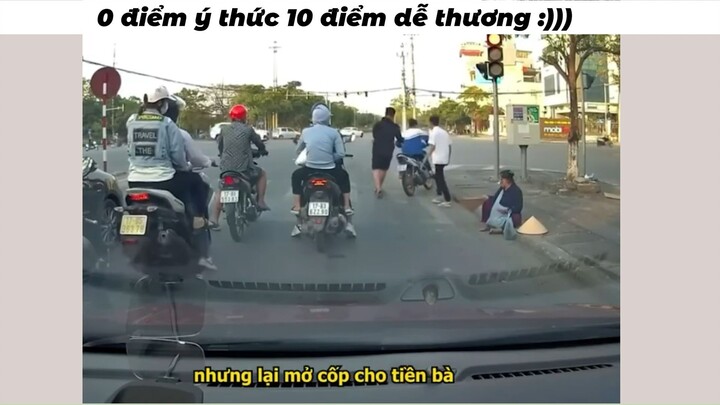 Ý thức thì như shit nhưng được cái tốt bụng #funny #haihuoc