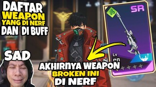 SAD 😢ini dia Daftar Weapon yang di NERF & di BUFF Solo Leveling Arise Ditusiofficial