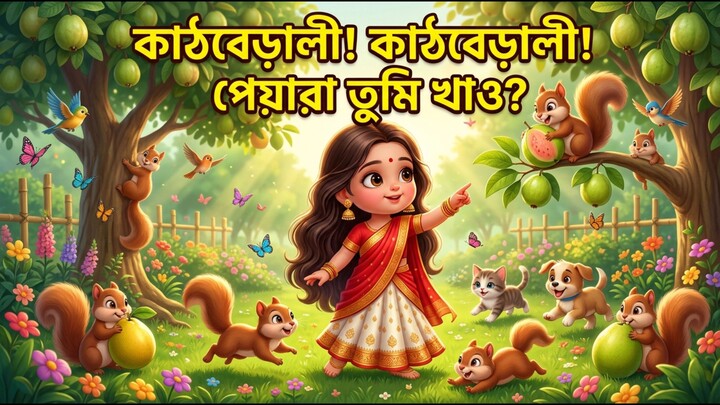 খুকী ও কাঠবেড়ালী 🐿️ | Khuki O Kathberali | বাংলা শিশুদের গল্প | বিলি বিলি | Bengali Cartoon Story