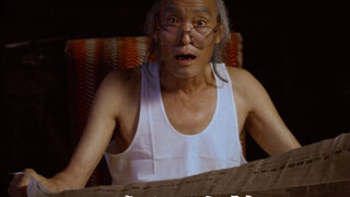 The farmer imitates the villains in movies and TV series of different eras