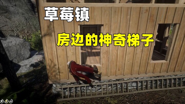 The ladder in Strawberry Town is pure magic—thanks to a tiny oversight by Rockstar, it’s spawned end