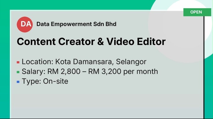 Content Creator Jobs in Selangor | Aply now | CotxapiJobs