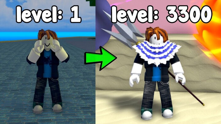 Starting Over As A Noob And Reached Max Level 3300! - King Legacy Roblox