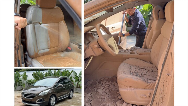 I spent 3,000 on a water-damaged wrecked car, and it took me half a month to restore it!