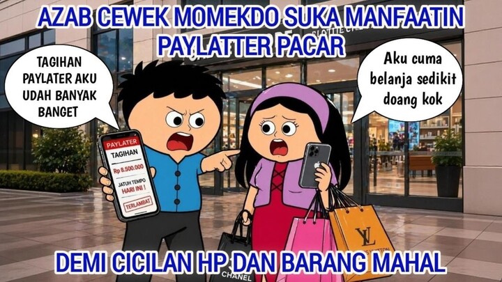 AZAB CEWEK MOMEKDO SUKA MANFAATIN PAYLATTER  PACAR DEMI CICILAN HP DAN BARANG MA