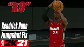 Kendrick Nunn Jumpshot Fix NBA2K21 with Side-by-Side Comparison