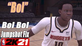 Bol Bol Jumpshot Fix NBA2K21 with Side by- Side Comparison