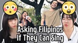 Asking Filipinos If They Can Sing? | Are all Filipinos good at singing?! 😳 | Korean Reaction