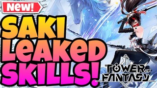 Tower of Fantasy Global - Saki Skills Datamined *NEXT UNIT*