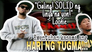 Loonie's reaction on my "Hugas Kamay" track (Full video)