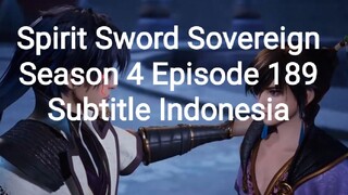 Spirit Sword Sovereign Season 4 Episode 189 Subtitle Indonesia