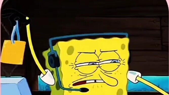 Spongebob yang ingin menjadi manajer