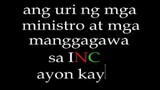 Ang uri ng mga ministro at mga manggagawa sa INC ayon kay Manalo - Old Video ,Wag magalit sa totoo