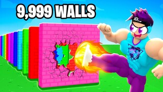 How Many Doors Can 1 Kick DESTROY In Roblox?!