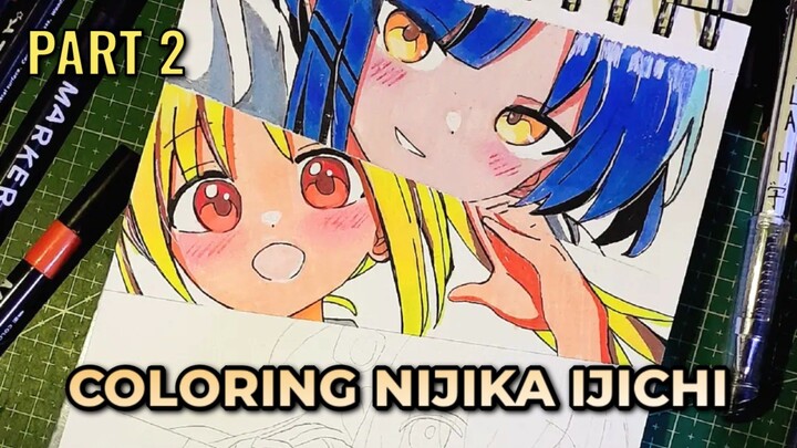PART 2 COLORING NIJIKA IJICHI 💛 From bocchi the rock