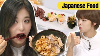 Tsuyu & Jeongyeon's Sushi & Japanese Rice Bowl Mukbang 🍽