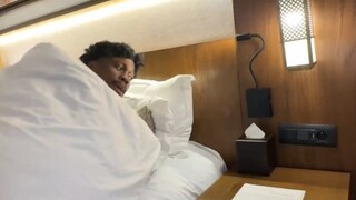 When you're about to turn off the lights and go to sleep at the hotel