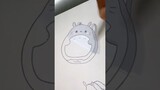 Process of making a Totoro-inspired Ita Bag 🥰 #ghibli #aesthetic