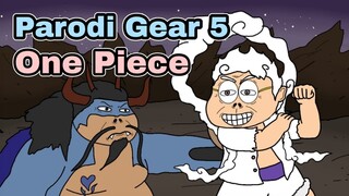 Parodi Gear 5 Luffy One Piece - Animasi Doracimin