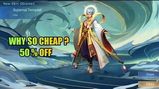 DRAW VALE COLLECTOR SUPERNAL TEMPEST SKIN AT 50 % OFF || GUIDE FOR VALE COLLECTOR SKIN MLBB