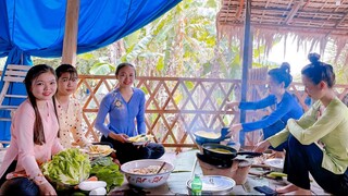 Bánh Xèo Miền Tây + Củ Hủ Dừa | Ăn Mừng Chòi Mới Của Nhóm  ● Nắng Đẹp Miền Tây | NĐMT#44