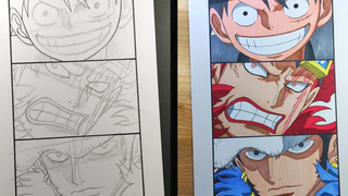 วิธีการวาดลูฟี่ ยูสตาร์ คิด ทราฟาลก้าลอว์ - One Piece