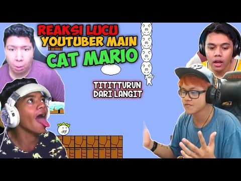 REAKSI KOCAK YOUTUBER DIBUAT STRESS GAME CAT MARIO (PART 1) Reza Arap|Windah Basudara|Oura Gaming