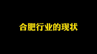 合肥各个行业的现状，哎