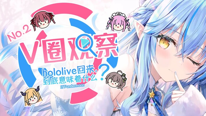 What does the return of Hololive mean? V Circle Observation #2