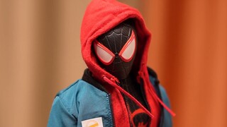 ht สุดยอด Spider-Man, Black Spider Miles [HOTTOYS] Parallel Universe Spider-Man แกะกล่องและแบ่งปัน