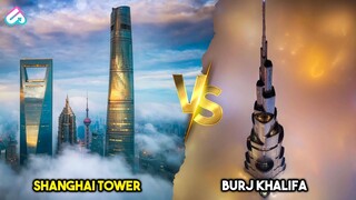 250 JUTA PER MALAM! INILAH PERBANDINGAN GEDUNG TERTINGGI BURJ KHALIFA DUBAI Vs SHANGHAI TOWER CHINA