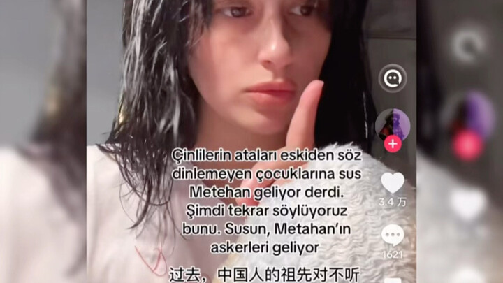 A humorous Turkish woman vents her frustration at elderly Chinese and Kazakhs, only to be mocked by 