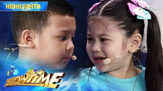 Jaze and Kelsey reenact the scene of Kathryn and Alden in "Hello, Love, Goodbye" | It’s Showtime