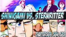 Bleach Chapter 583,584, 585 Shinigami Vs Sternritter ( Tagalog Analysis and Review )