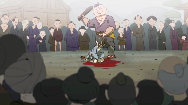 A boy had his shark-like teeth beaten out by some ignorant villagers, so he condemned the entire vil