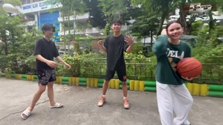 Shan Vesagas at Marco Masa, tinuruang mag-basketball si Ashley Sarmiento! | Black Rider