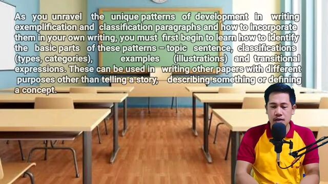 exemplification and classification
