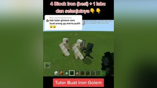 Balas  semoga paham ini cara yg sangat mudah irongolem tutorial minecraft fypシ fyp fypplisssssss foryou fypdong bismillahfyp