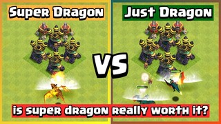 Dragon VS Super Dragon | Clash of Clans