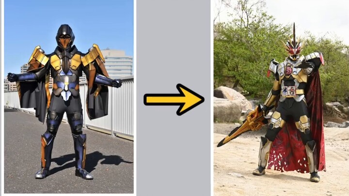 [Monster to Knight] ชิ้นส่วนชุดมอนสเตอร์บางส่วนที่ถูกแปลงร่างเป็น Kamen Rider