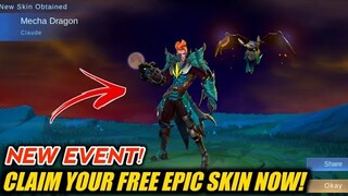 NEW EVENT! CLAIM YOUR FREE EPIC SKINS NOW! LIMITED TIME ONLY HURRY! MOBILE LEGENDS