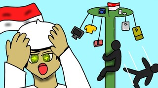 Collab Panjat pinang | • Bersama Animator dan tukang es krim
