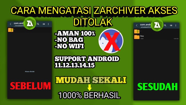 Cara Mengatasi Data Di ZArchiver Tidak Bisa Diakses Tanpa Shizuku