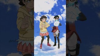 who is strongest/himawari vs sarada #anime #naruto #boruto #anime #viral #shorts