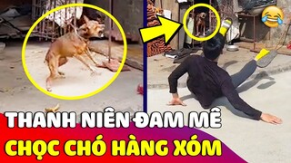 Thanh niên nghĩ ra 7749 cách 'CHỌC CHÓ HÀNG XÓM' mỗi ngày khiến dân mạng ai nấy cười bò 😂 Gâu Đần