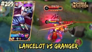 HARDGAME LANCELOT VS GRANGER, LANCELOT LEMAH DI MYTHICAL GLORY | LANCELOT GAMEPLAY #209 | MLBB