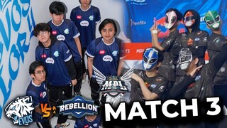 EVOS VS REBELION MATCH 3!! MPL SEASON 13!!