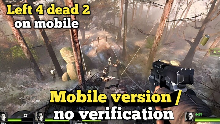 HOW TO DOWNLOALEFT 4 DEAD 2 on mobile / FANMADE WORK EDITION / Left 4 dead Mobile gameplay / TAGALOG