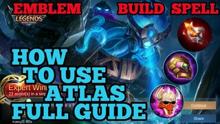 How to use Atlas guide & best build mobile legends ml play